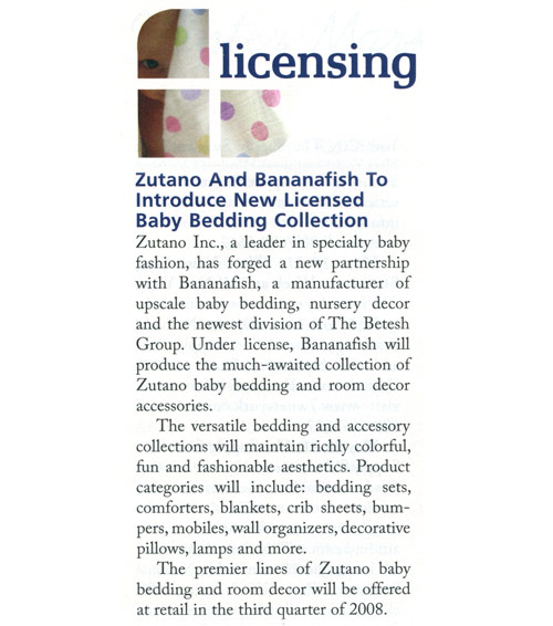 Bananafish & Zutano baby bedding ans accessories