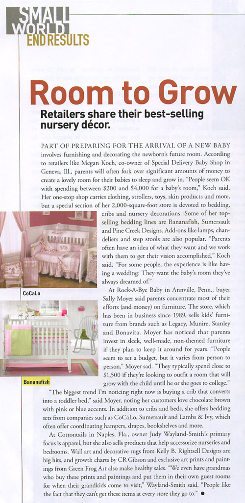 Bananafish crib bedding & room decor