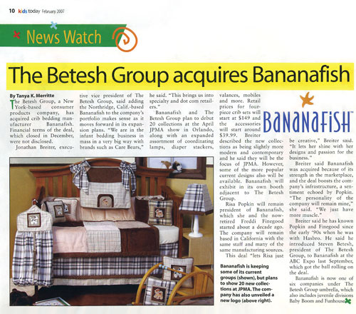 The Betesh group Acquires Bananafish