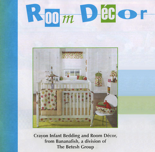 Crayon infant bedding and room decor